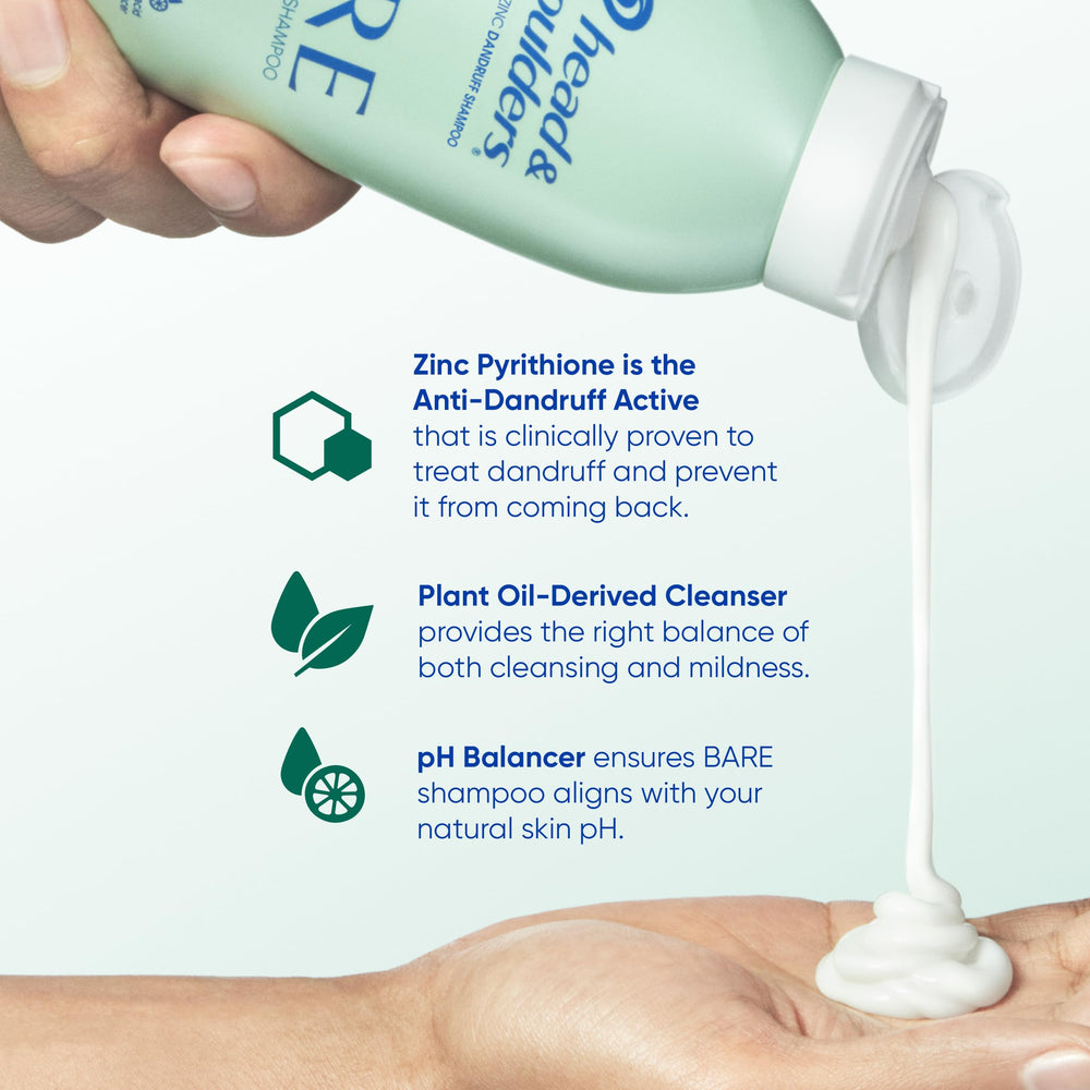 Head & Shoulders Bare sustainable packaging highlights eco-friendly daily hair care.