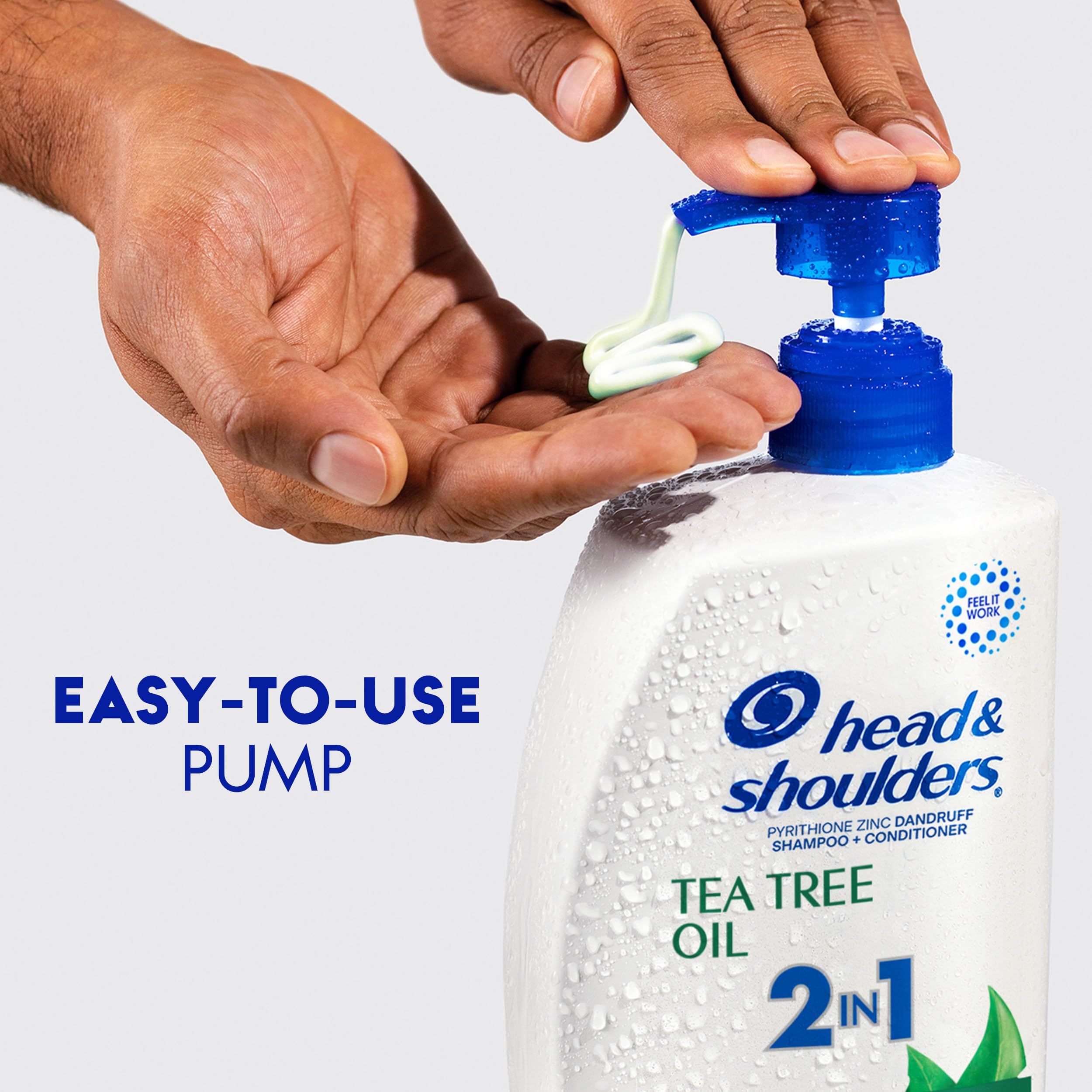 Shower scene with Head & Shoulders Tea Tree 2-in-1 in bathroom