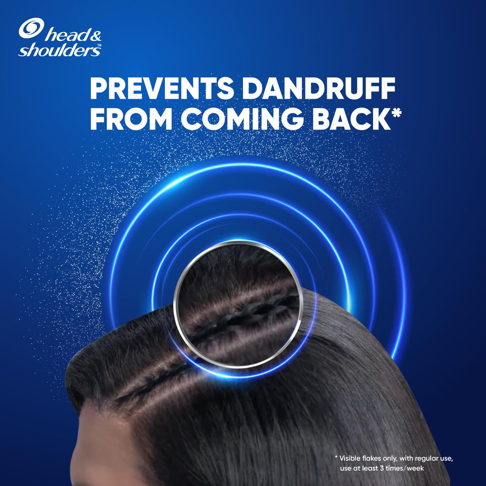 Head & Shoulders Anti Dandruff Cool Menthol Shampoo foamy lather delivering cooling sensation.