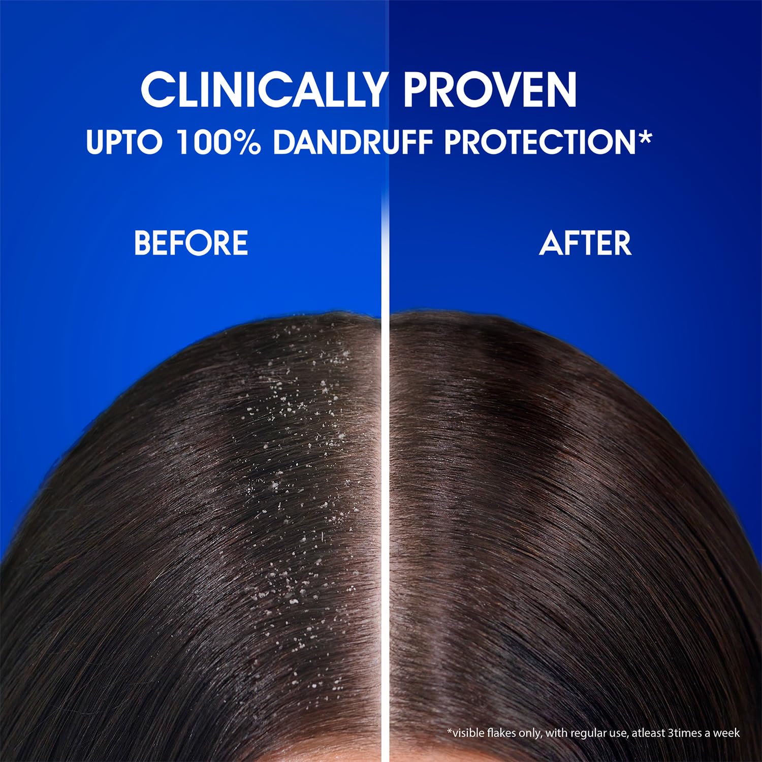 Head & Shoulders Anti Dandruff Cool Menthol Shampoo weekly-use friendly formula.