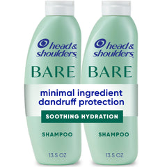 Head & Shoulders BARE bottle front shows minimal ingredients for clean hydration.