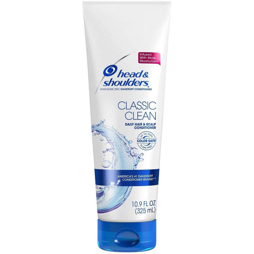 Head and Shoulders Classic Clean Dandruff Conditioner bottle front view for daily scalp care.