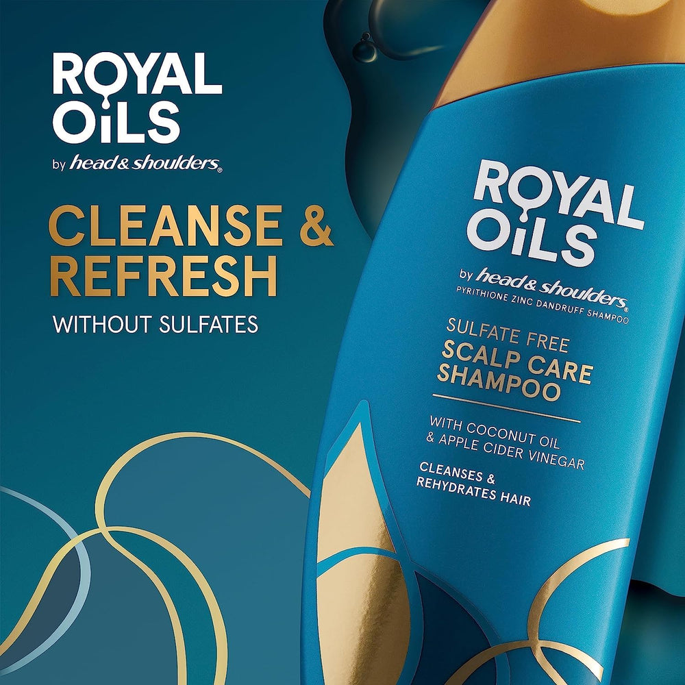 Head & Shoulders Royal Oils bottle delivers rich lather for curly, coily hair.