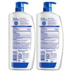 Head & Shoulders dry scalp care shampoo label showing almond oil fragrance.