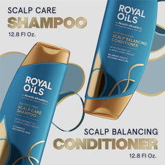 Head & Shoulders Royal Oils Conditioner pour demonstrates creamy texture for hydration.