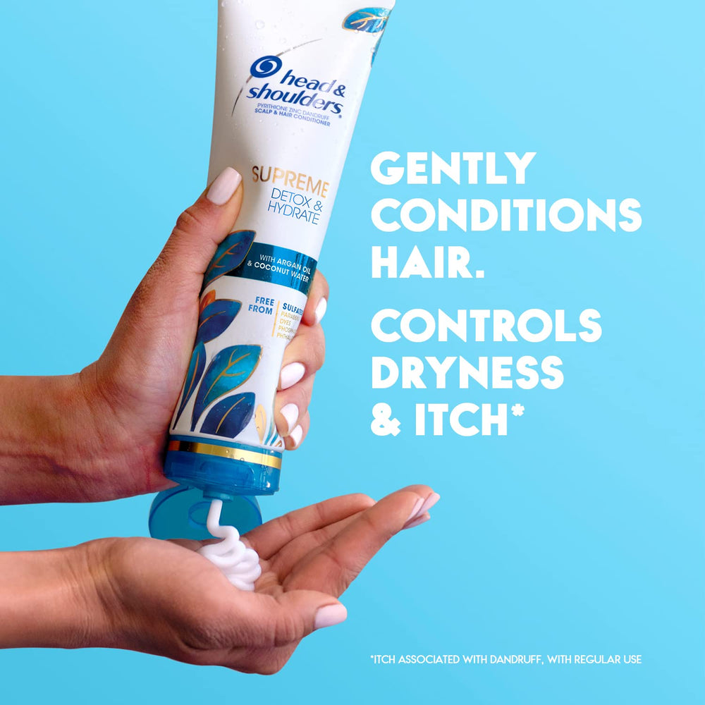 Packaging designed for daily use with Head & Shoulders Supreme Detox & Hydrate