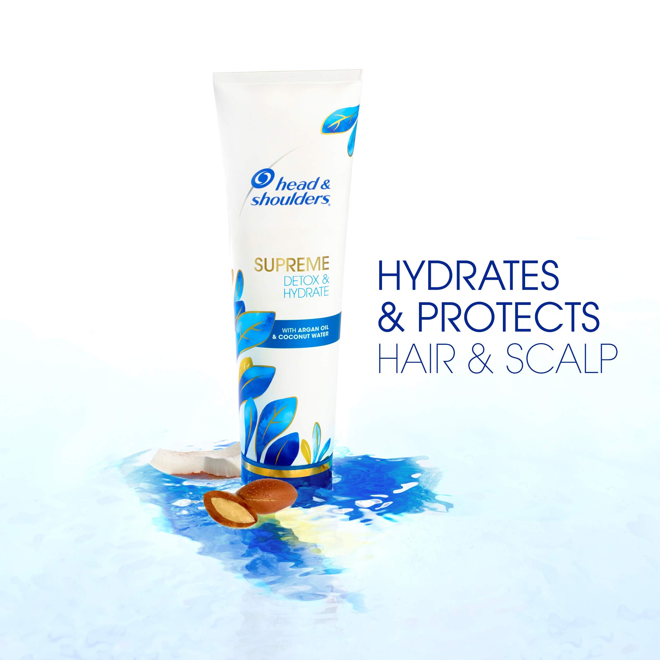 Head & Shoulders Supreme Detox & Hydrate pour demonstrates even distribution