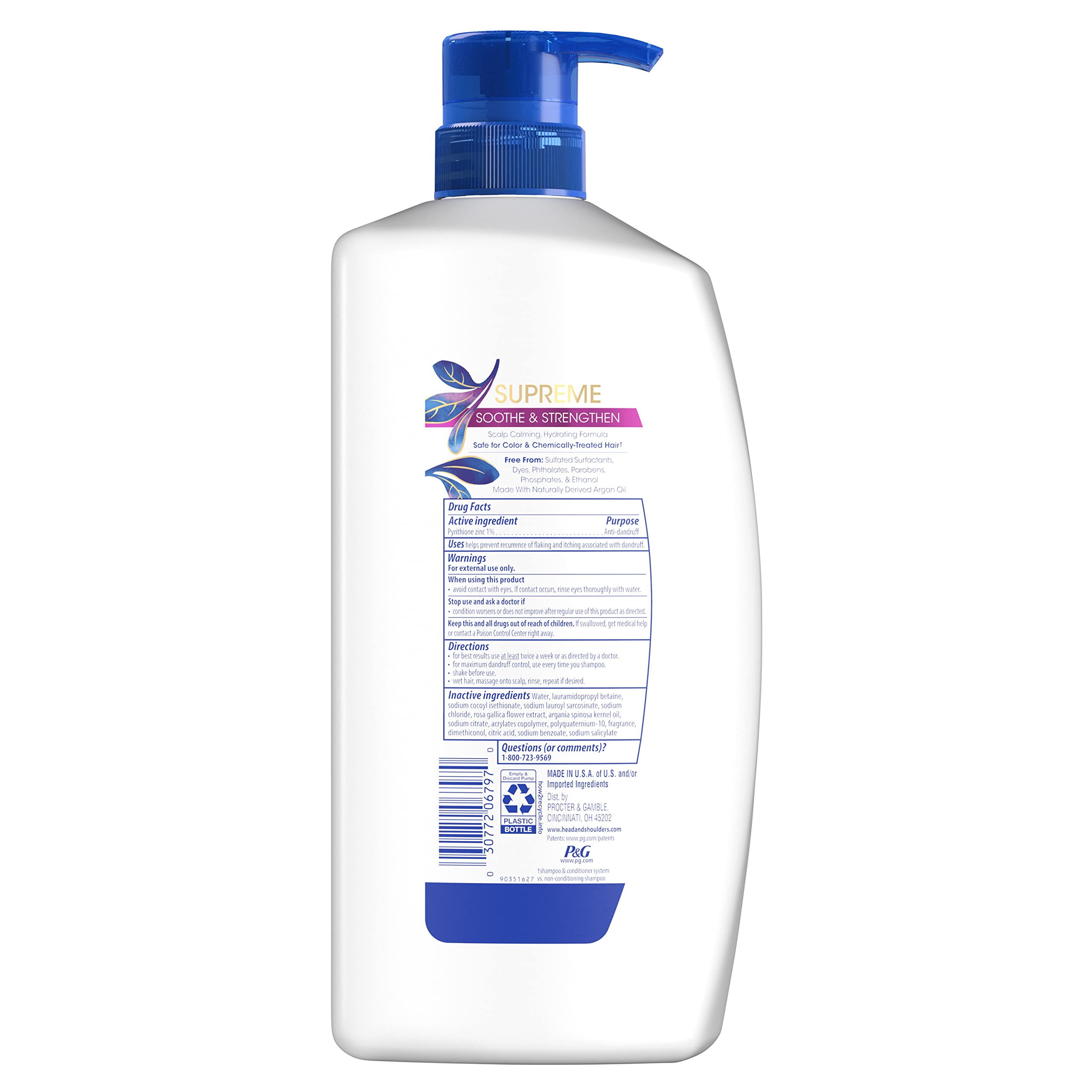 Packaging display of Head & Shoulders Supreme highlighting deep moisturization benefits.