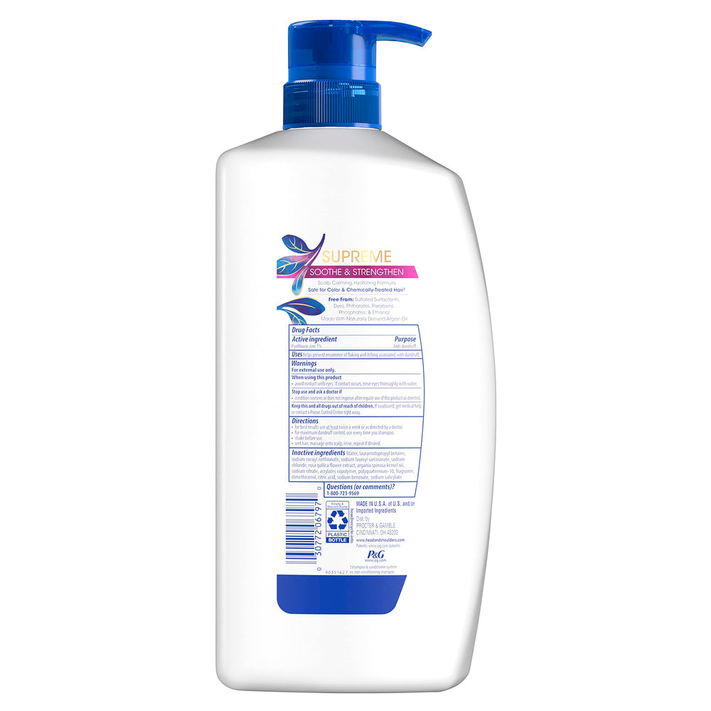 Packaging display of Head & Shoulders Supreme highlighting deep moisturization benefits.