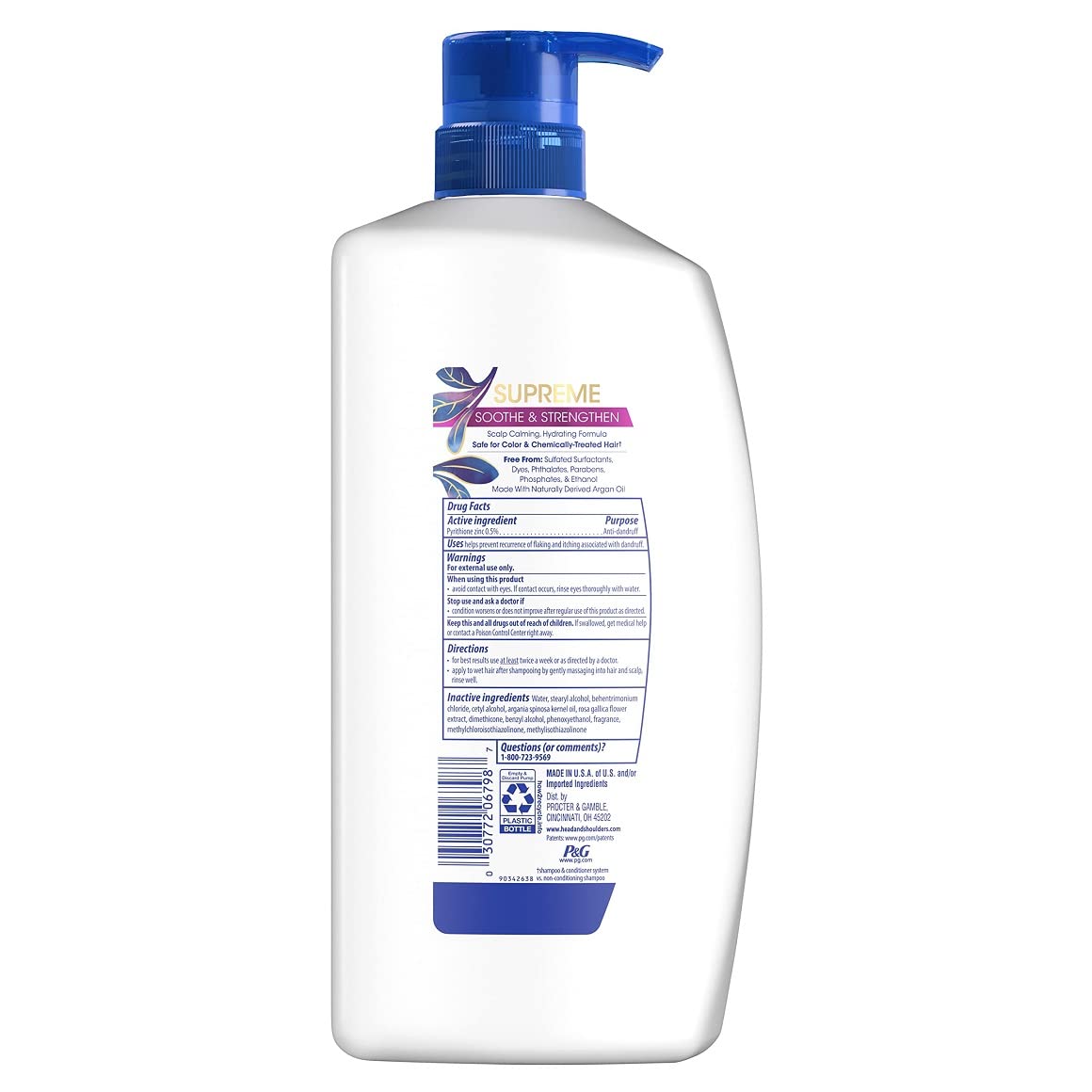 Head & Shoulders Supreme rich lather distributes evenly through hair