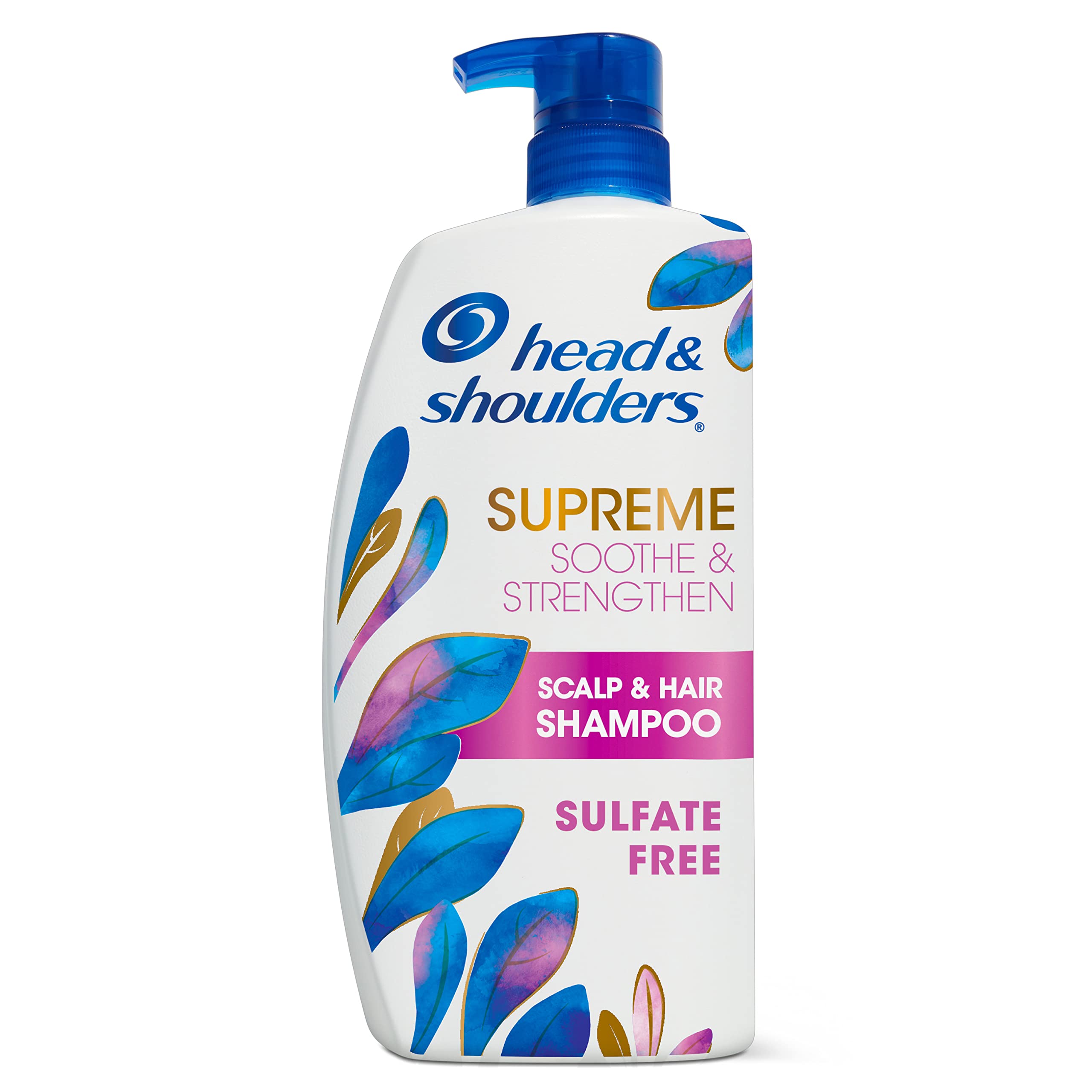 Head & Shoulders Supreme bottle with rose-argan formula for scalp health.