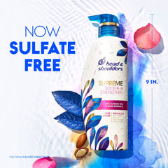 Creamy, silky lather forms on hair with Head & Shoulders Supreme.