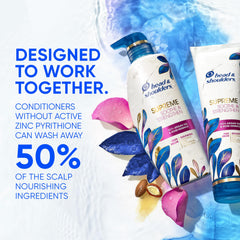 Sulfate-free label on Head & Shoulders Supreme indicates gentle daily care.