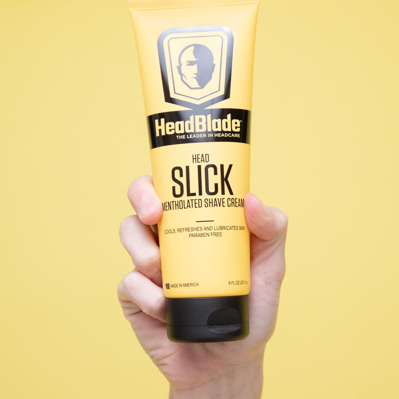 HeadBlade HeadSlick fragrance-free formula suited for sensitive skin.