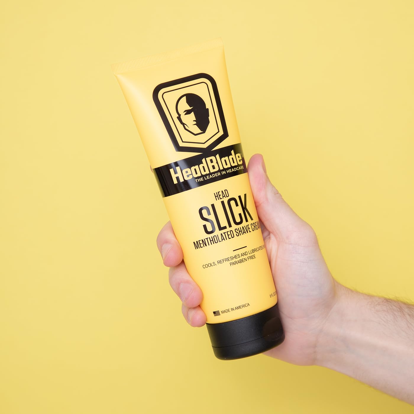 HeadBlade HeadSlick razor-glide highlight for effortless pass over scalp.