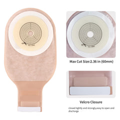 Heagimed cut-to-fit stoma measurement plate demonstrating sizing accuracy.