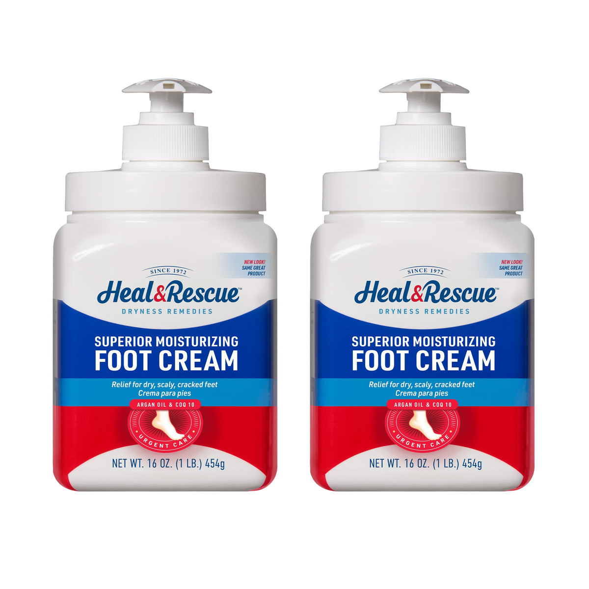Heal & Rescue Heel Rescue foot cream bottle showing a rich hydration for dry feet