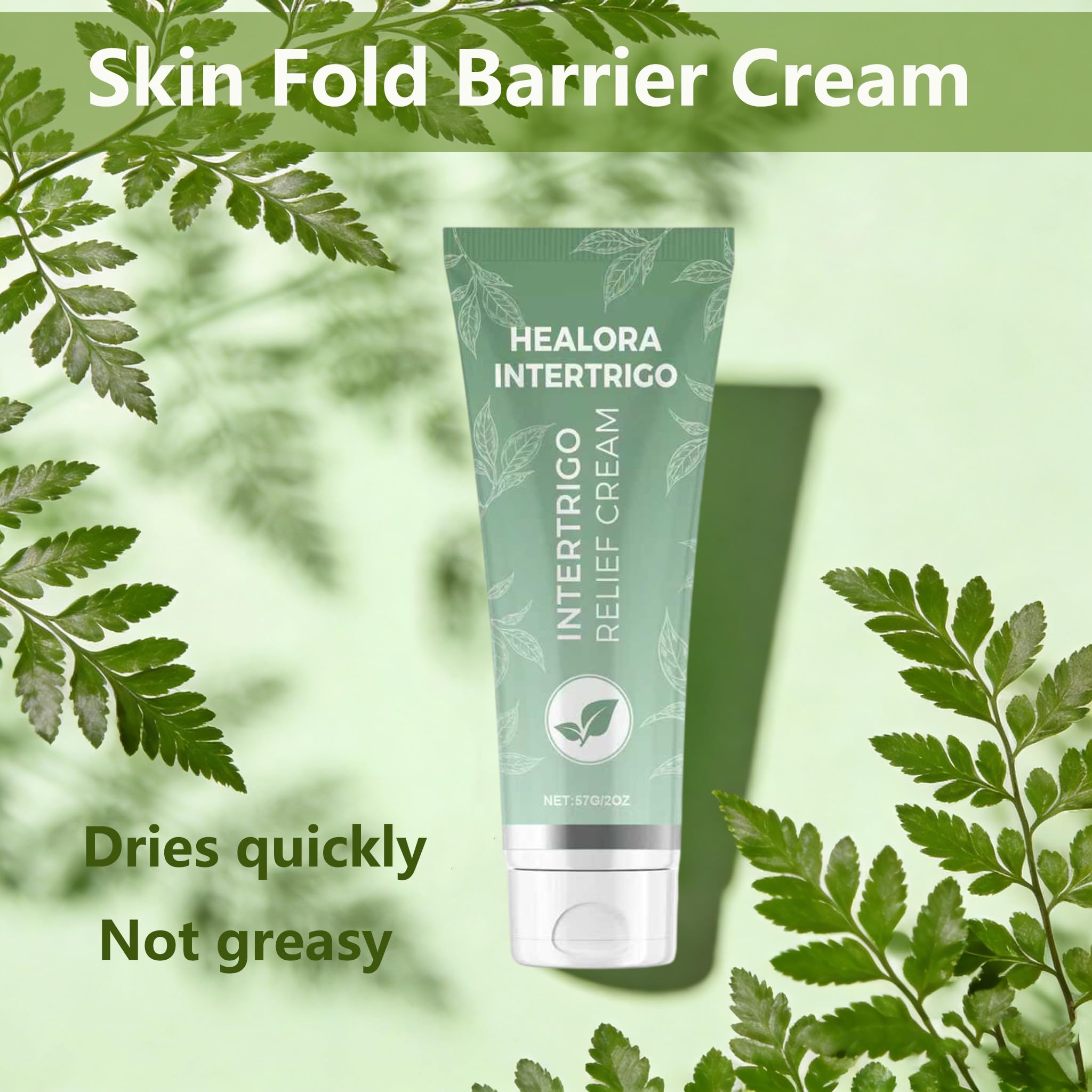 Healora Intertrigo Cream finish after application offers refreshing non-greasy feel.