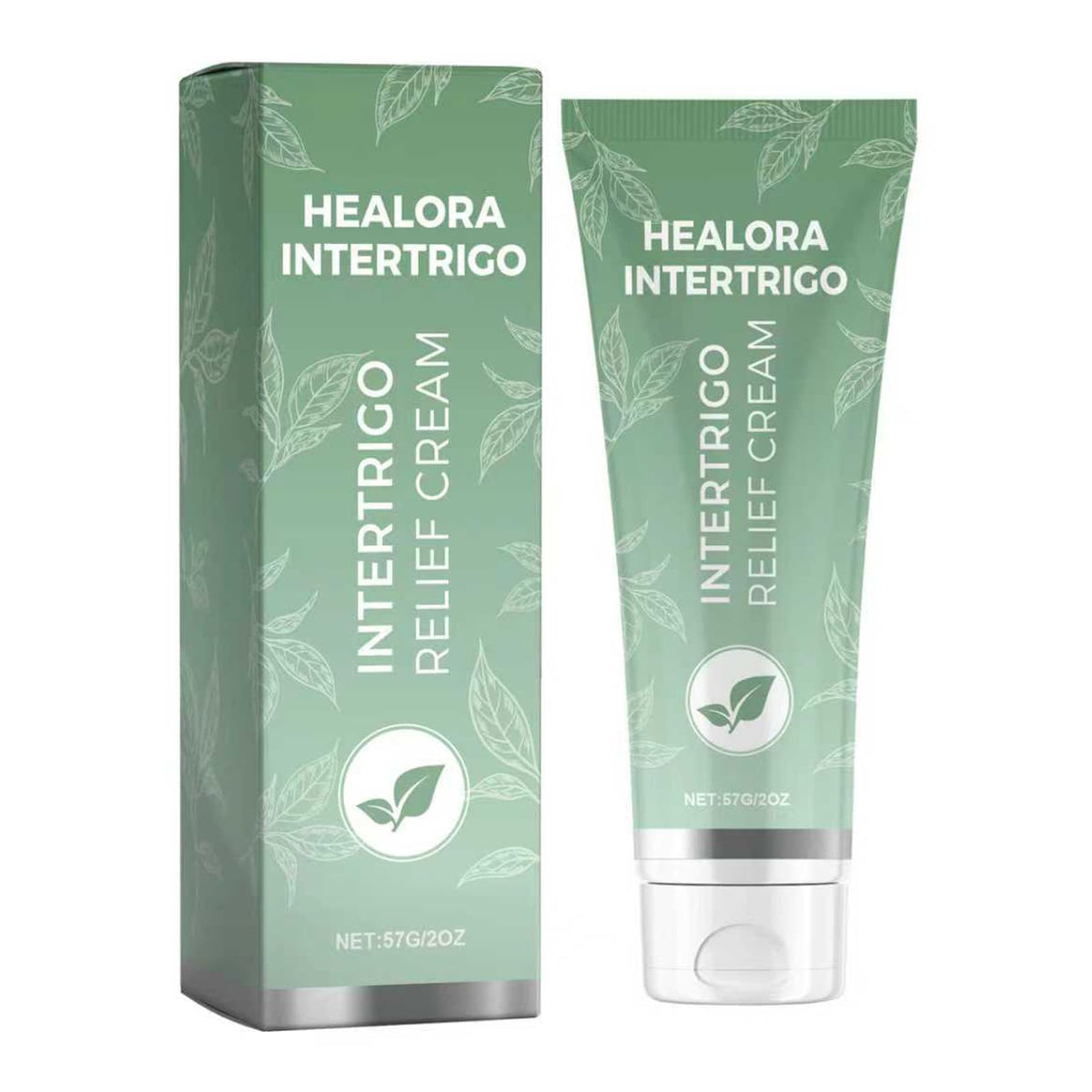 Healora Intertrigo Cream packaging box showing 60g size for skin fold care.