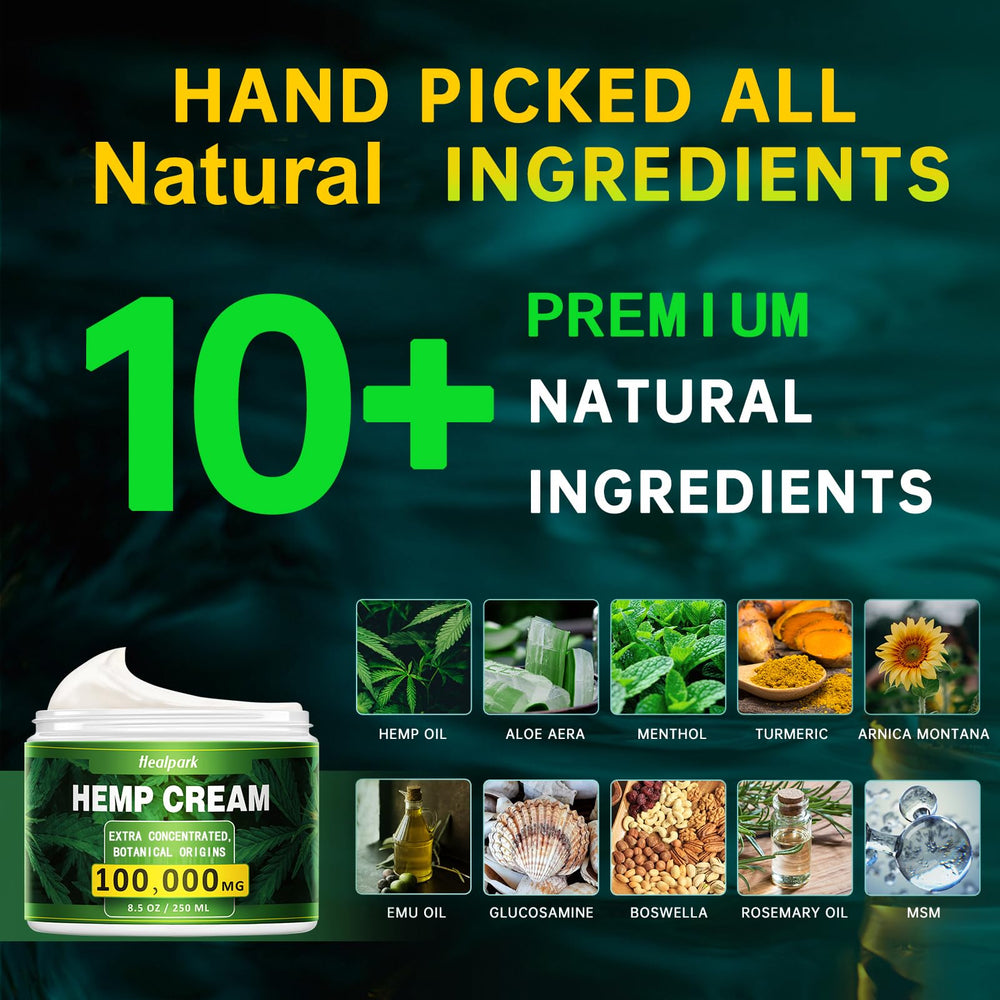 Healpark Cream application hand, smooth massage for comfortable daily use.