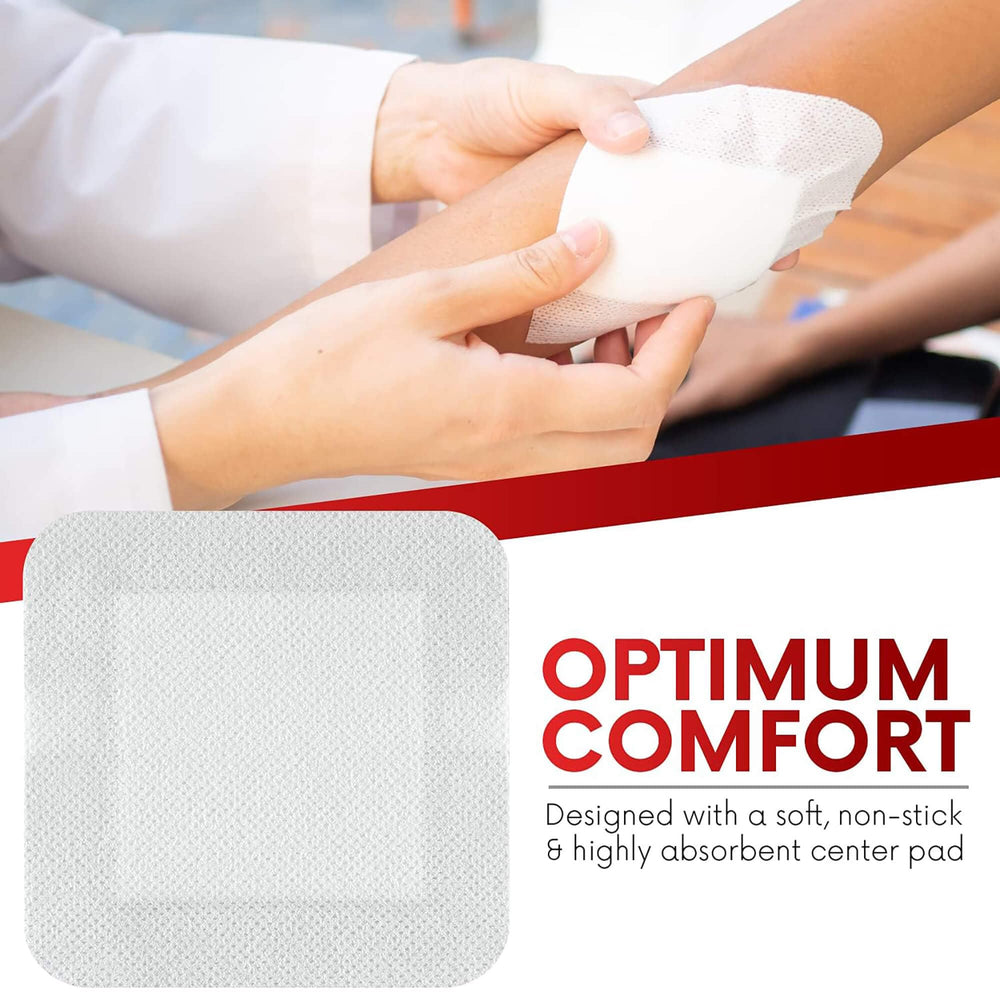 Healqu Island Dressing adhesive edge close-up, stable on contours without sticking to wound.