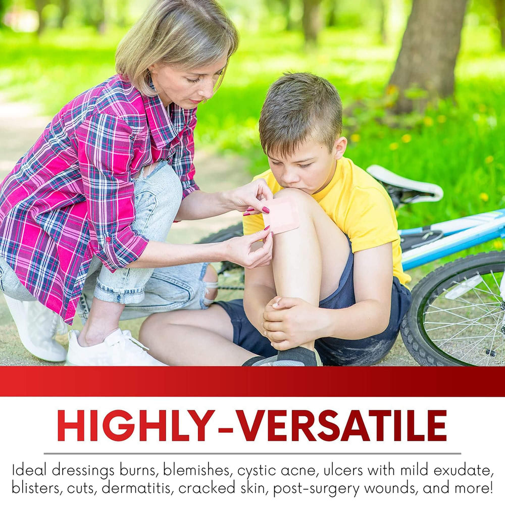 Healqu Island Dressing with water-resistant backing visible for durable wear.