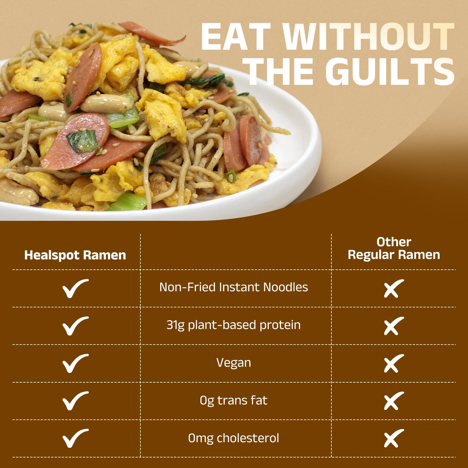 Clean ingredients badge reflects vegan-friendly, non-GMO formulation