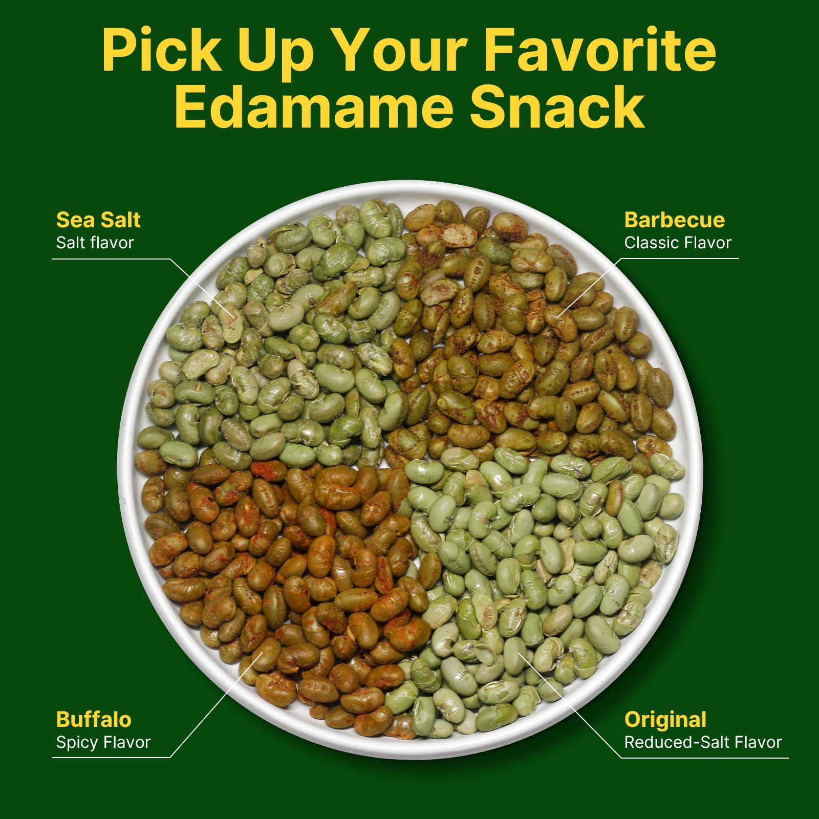 Healspot Edamame snacks dry-roasted shot—low-salt flavor and crunch