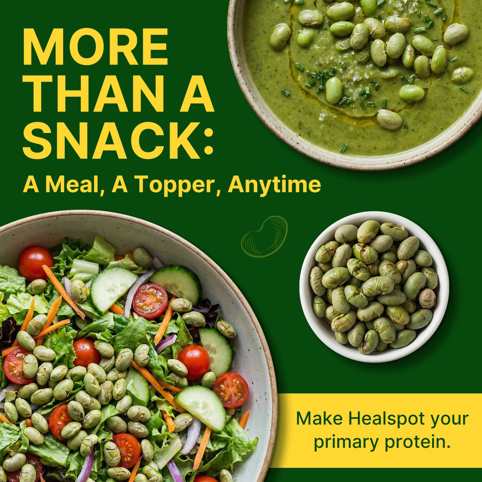 Healspot Edamame snacks kids lunchbox—kid-friendly, fiber-rich