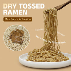 Finished HealSpot ramen bowl with sesame sauce, protein-packed and satisfying