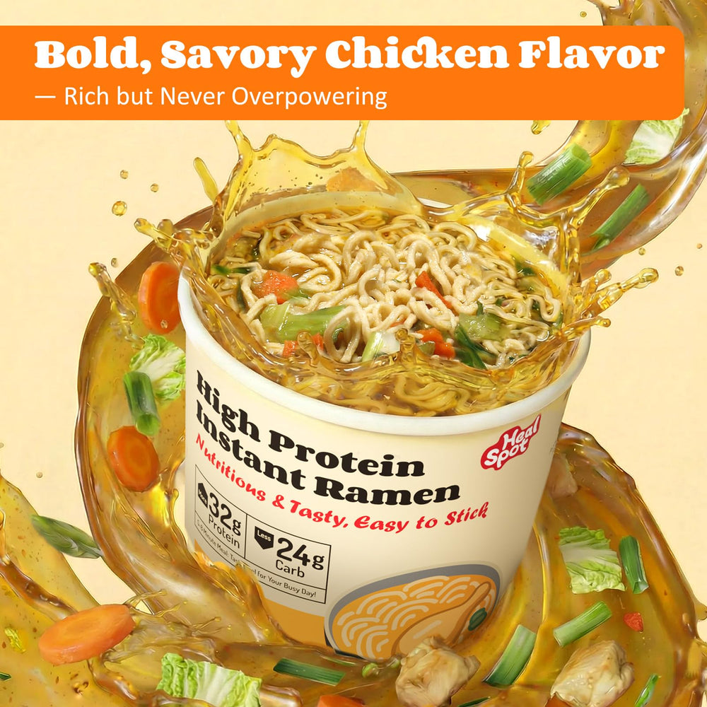Healspot Golden-Chicken flavor communicates keto and vegan friendliness
