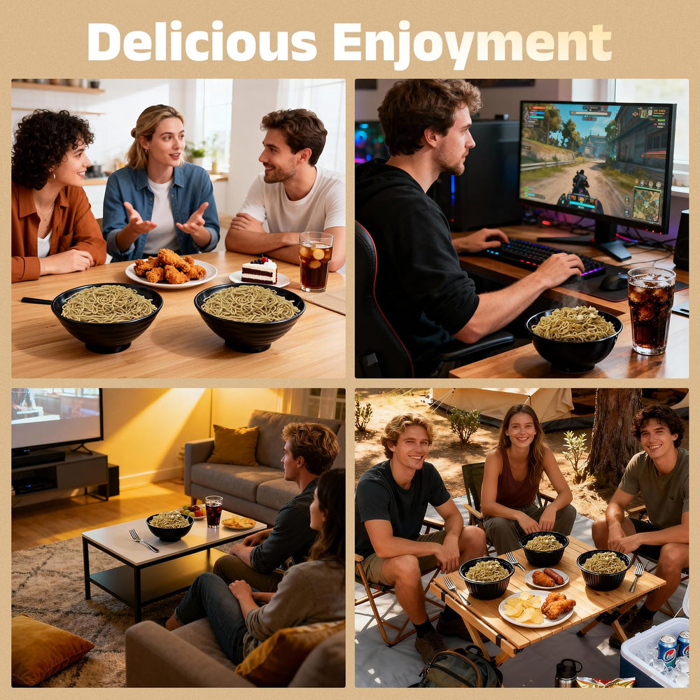 Six-pack sesame flavor packets organized for convenient meals