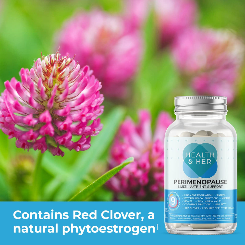 Health and Her perimenopause wild yam capsule close-up