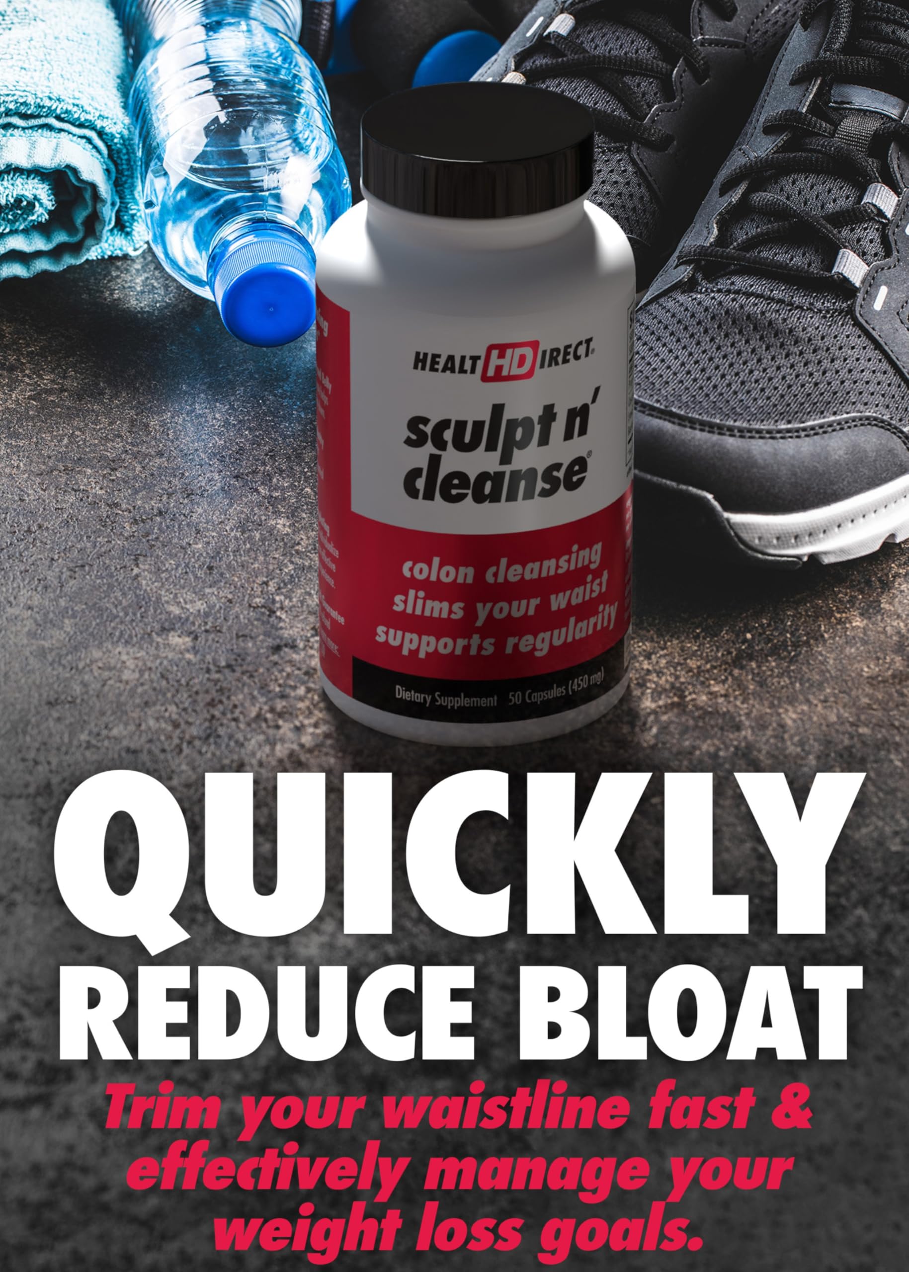 Close-up of Sculpt n' Cleanse ingredient blend for gut detox and regularity