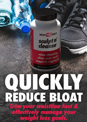 Close-up of Sculpt n' Cleanse ingredient blend for gut detox and regularity