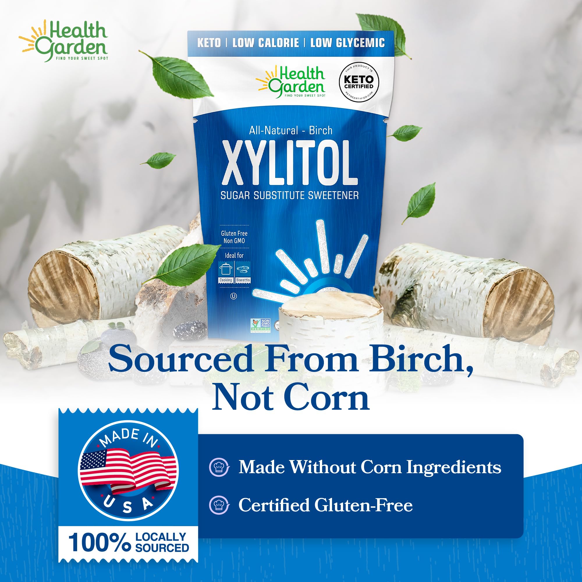 Health Garden Birch Xylitol in cold beverage delivers versatile sugar-like sweetness.