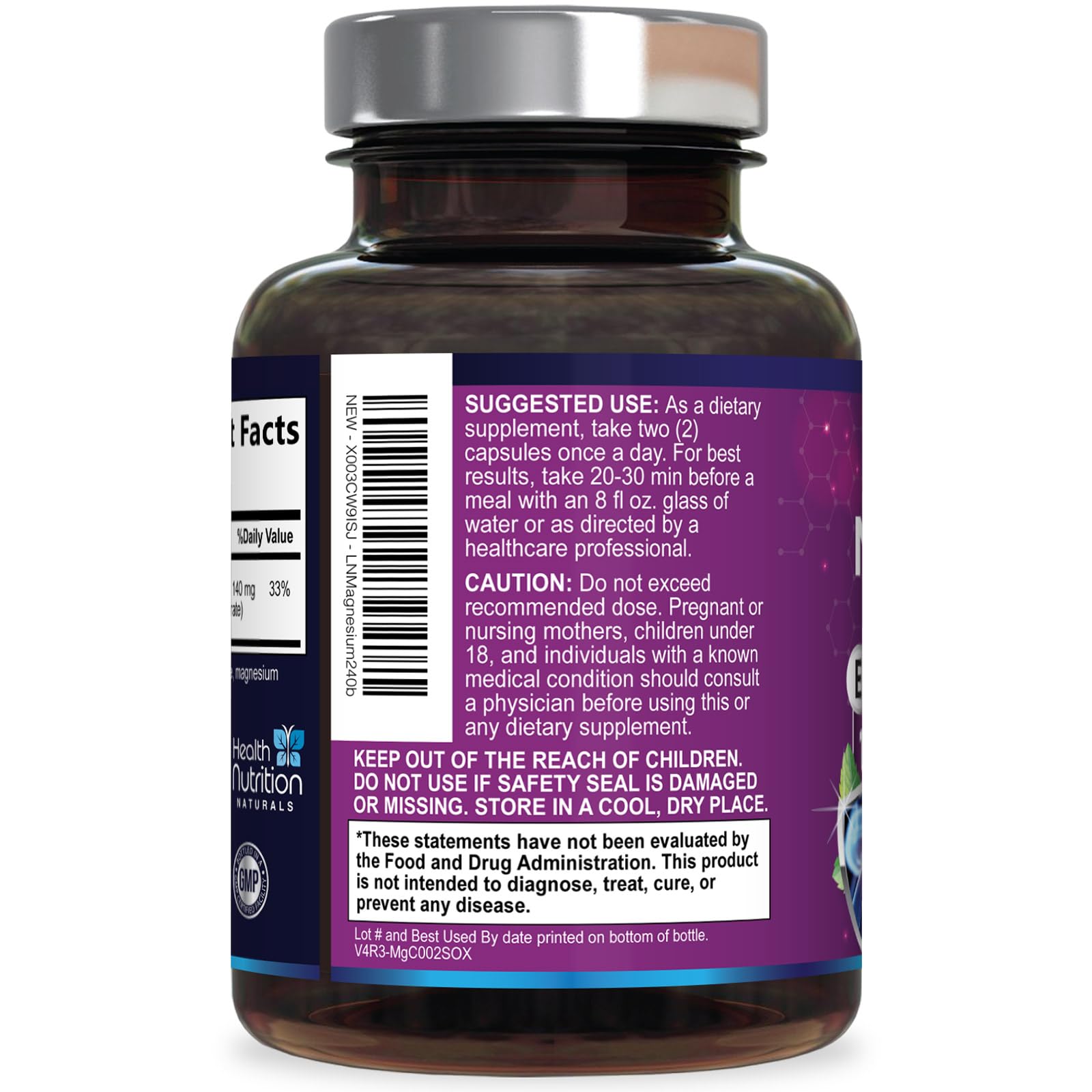 Illustration suggesting bone and muscle support from magnesium citrate.
