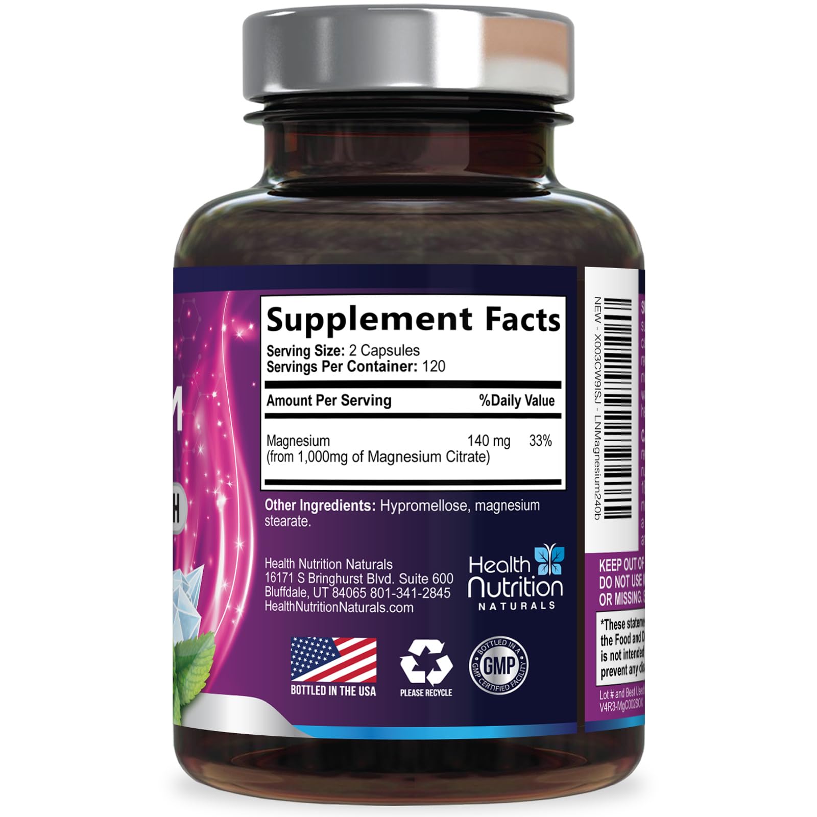 Heart health concept associated with Health Nutrition Naturals magnesium citrate.