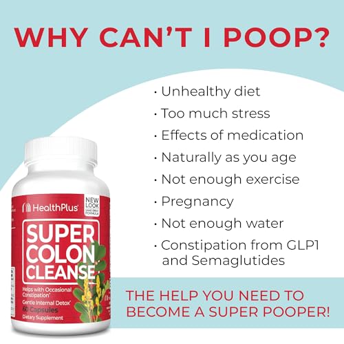 Health Plus Super Colon Cleanse packaging showing 480 capsules and 240 servings
