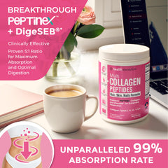 Pouring Health Revolution collagen powder into liquid for easy mixing