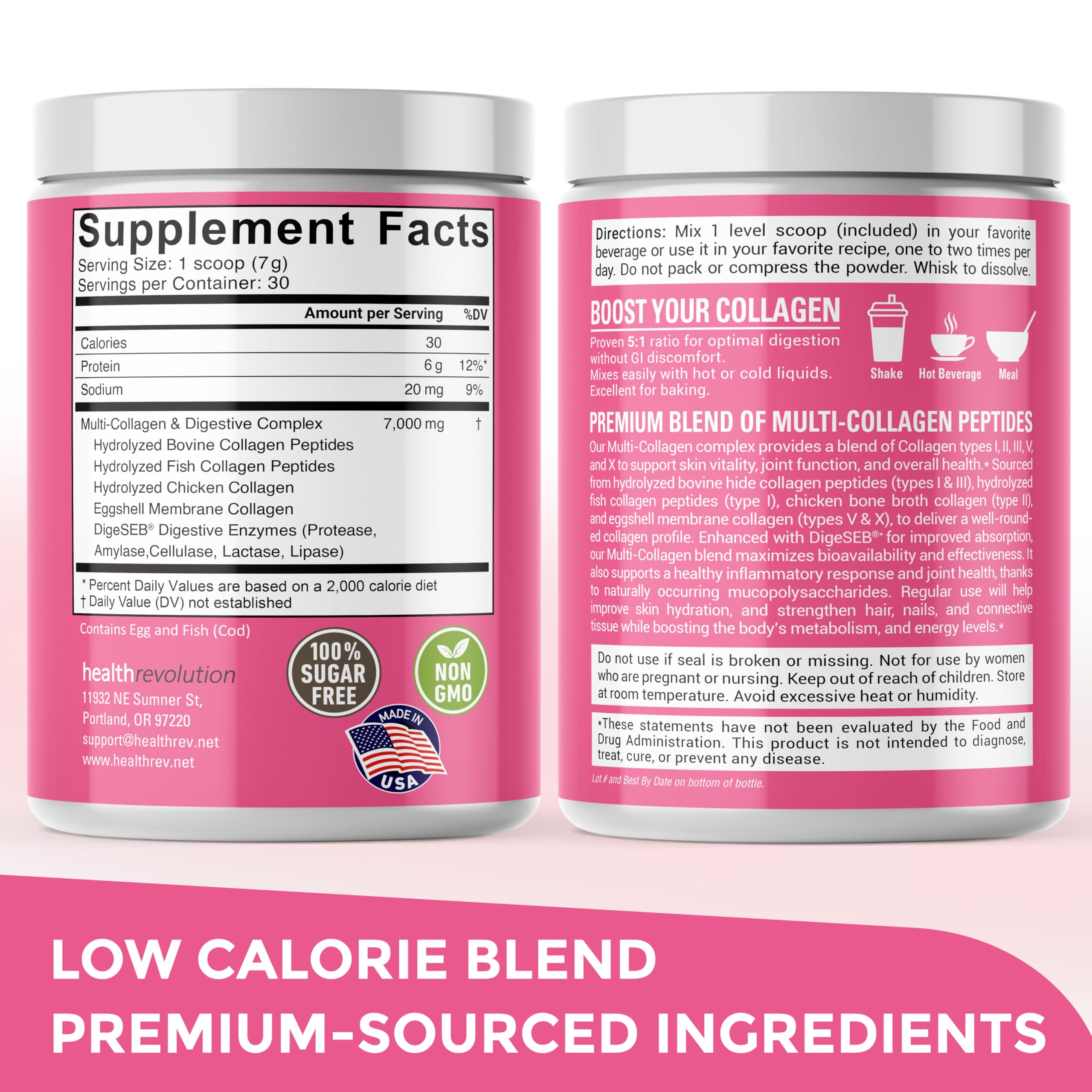 Health Revolution scoop included for precise serving measurement