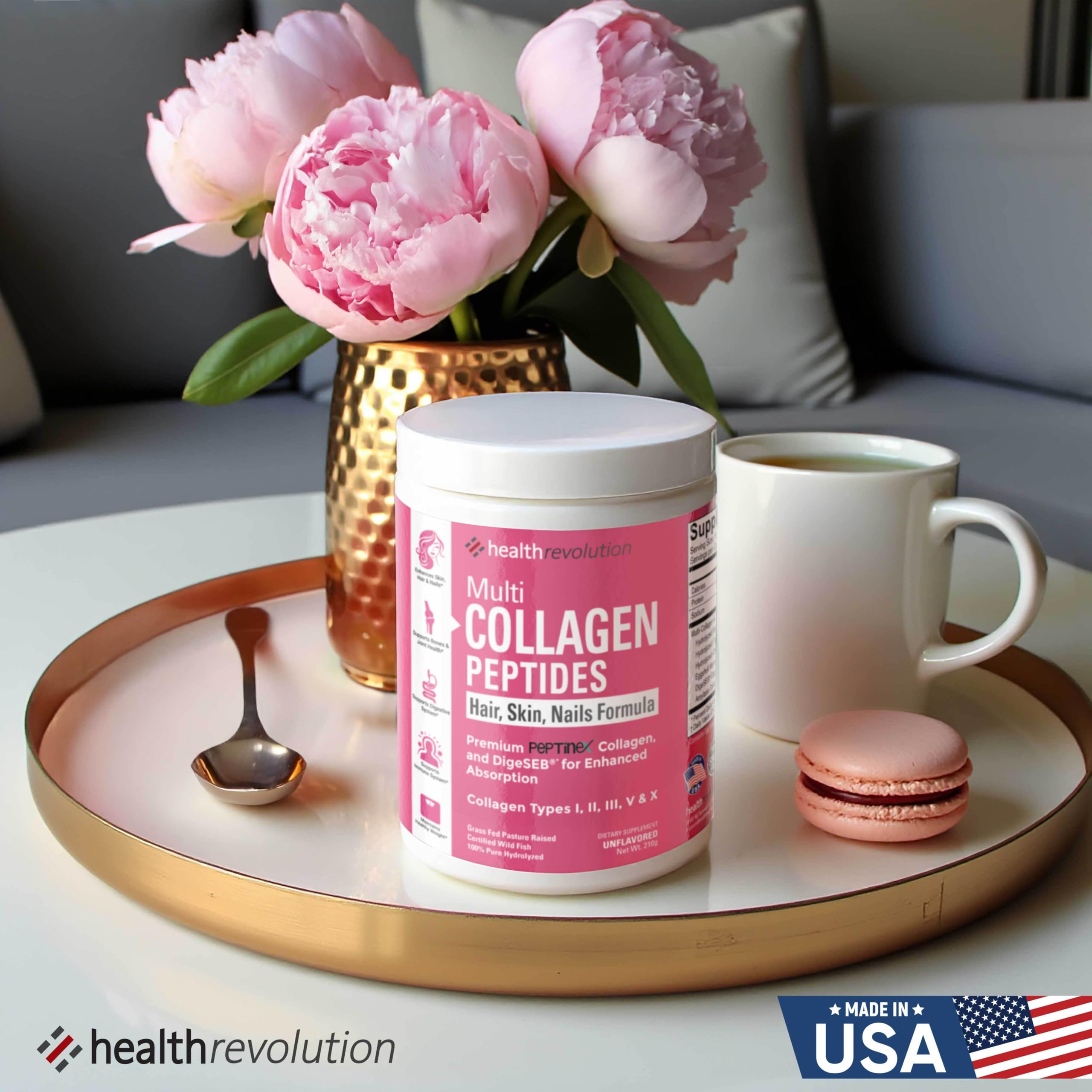 Health Revolution tub label shows Non-GMO Gluten Free
