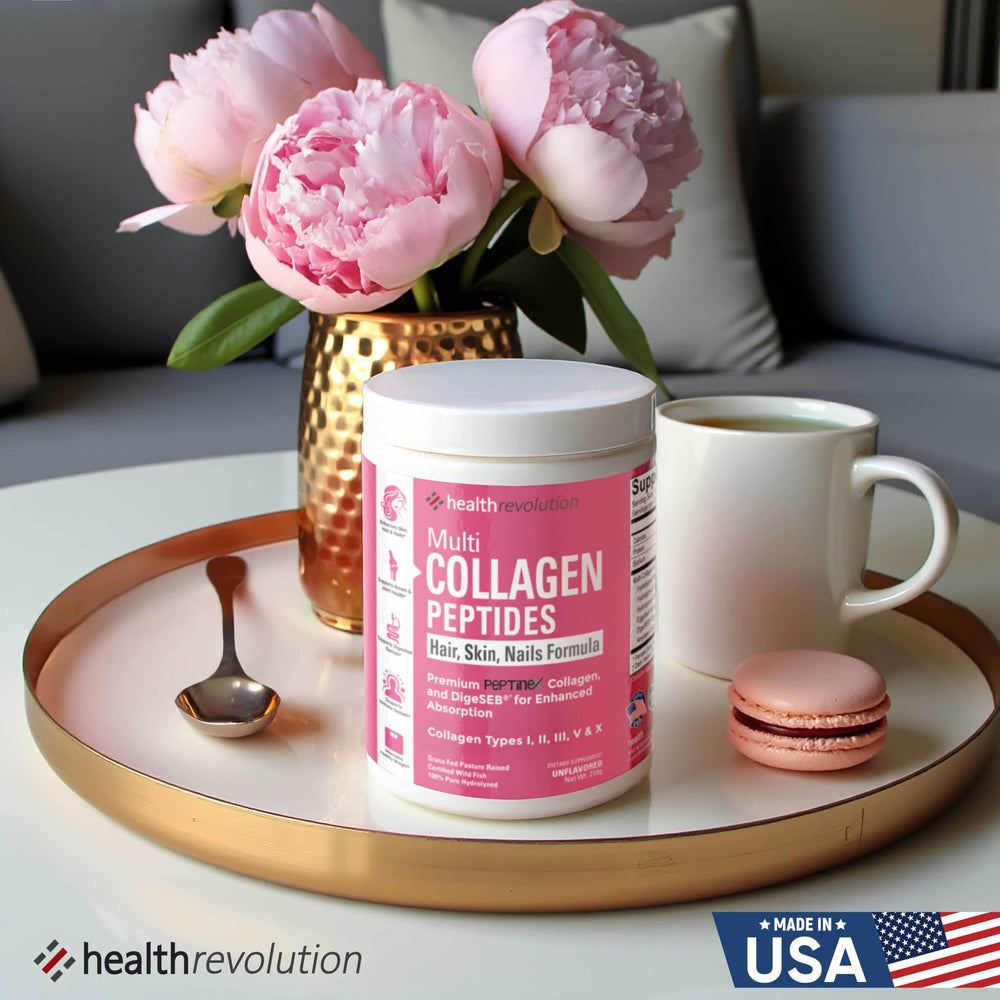 Health Revolution tub label shows Non-GMO Gluten Free