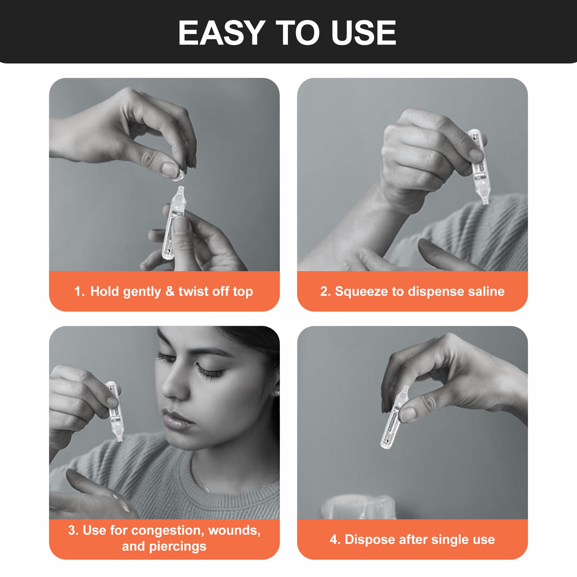 Healthcare Zoo single-use ampoules maintain sterility between uses.