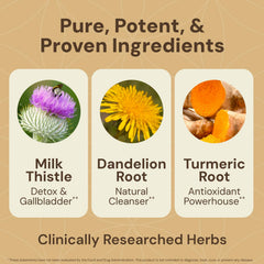 Milk thistle ingredient visible in HealthForce Liver Rescue for liver wellness support