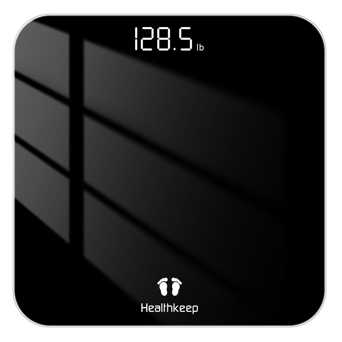 Healthkeep digital bathroom scale front view for accurate daily weight tracking.
