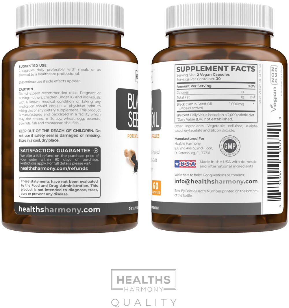 Healths Harmony clear label for easy daily dosage.