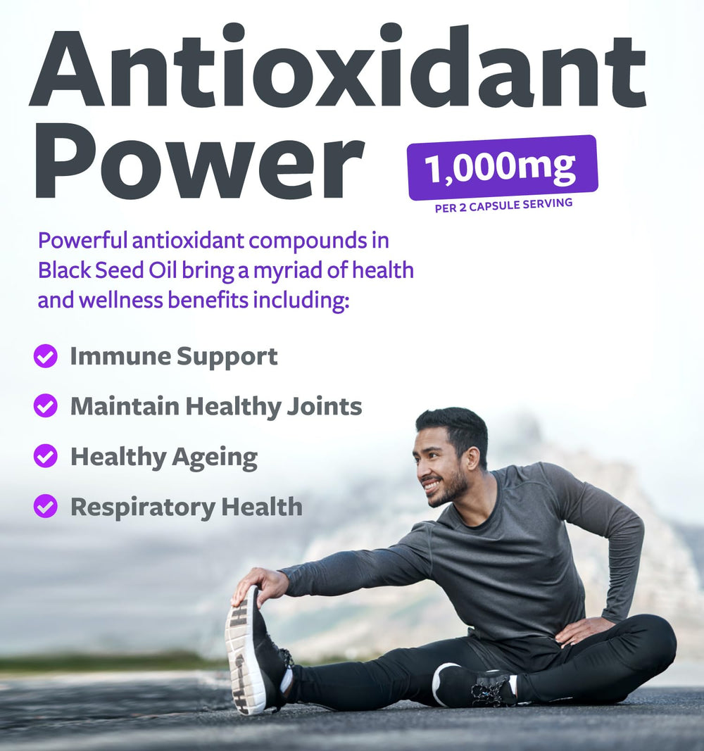 Healths Harmony Vitamin E-enriched capsules offer antioxidant support.