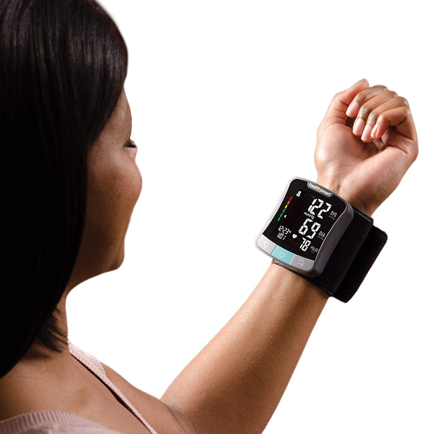 HealthSmart Visual BP Guide helps compare measurements to standards.
