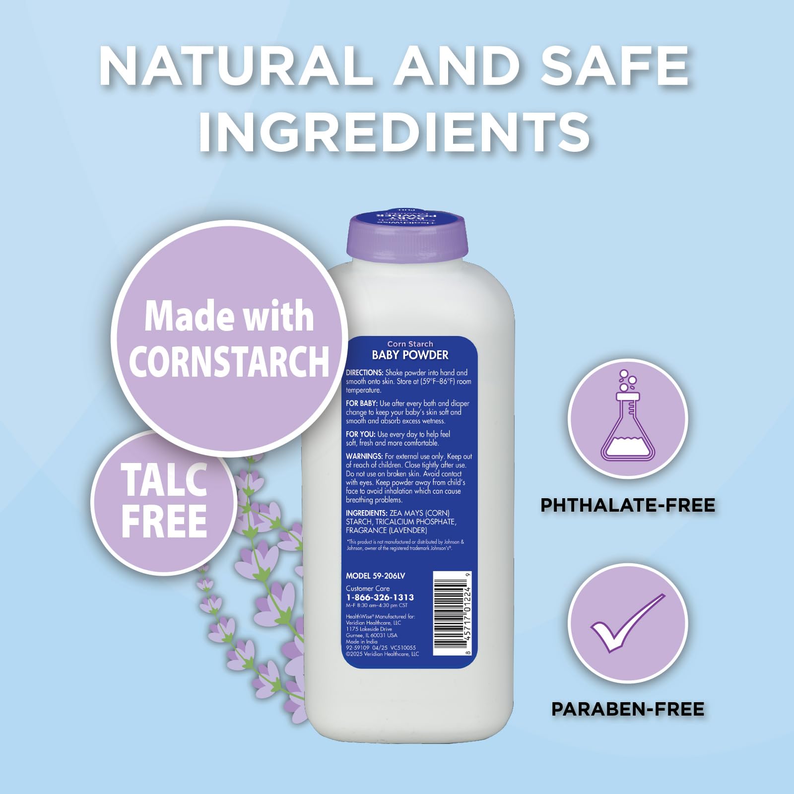 HealthWise After-bath application cools and soothes delicate skin